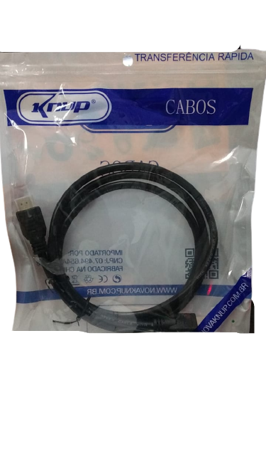  - Cabos  - Central - unidade    Cod. CABO HDMI 1.5M KNUP KP-H5000